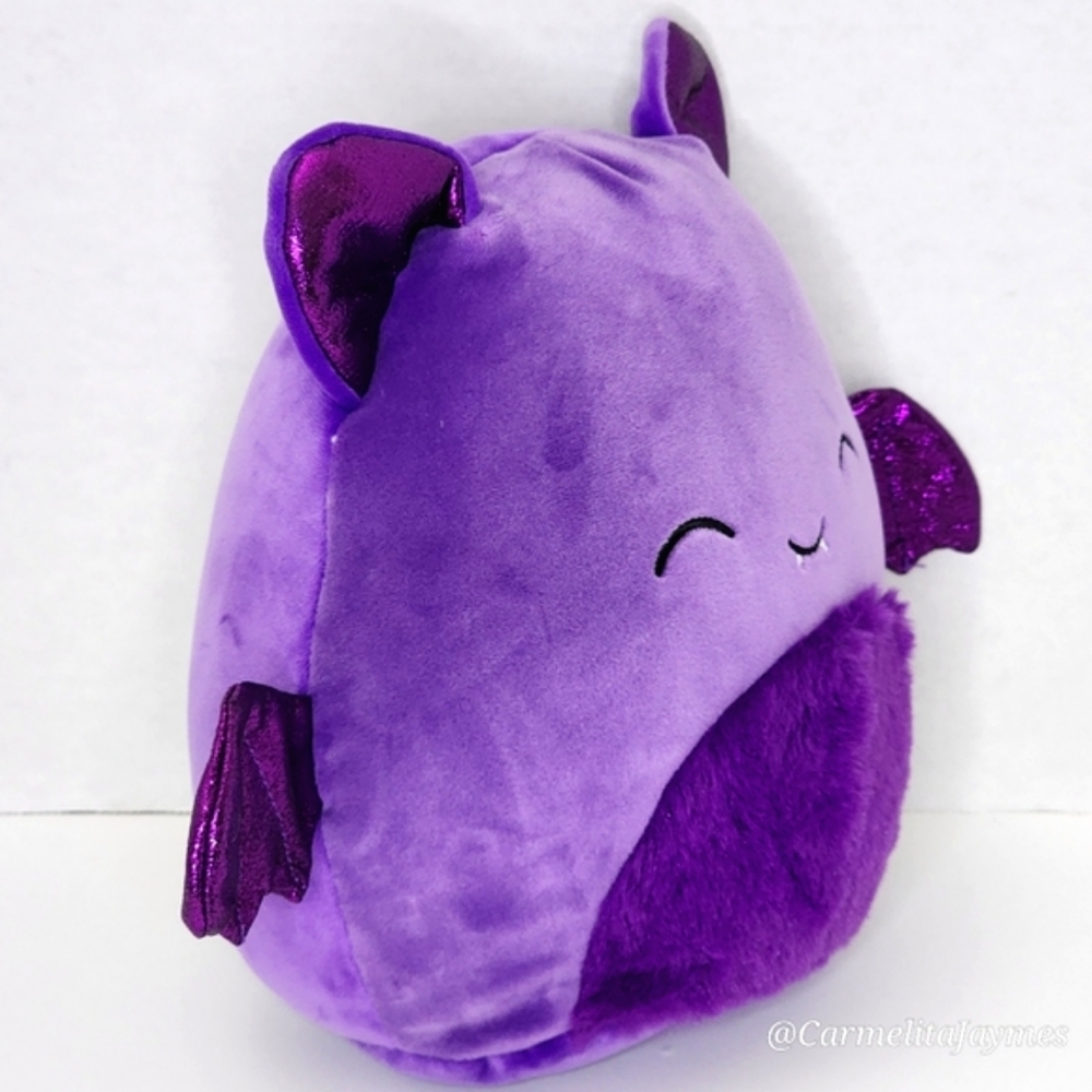 BLAS 🦇 Purple Glitter Bat Halloween 2023 Original Squishmallow ☆ NWT ☆ - Picture 6 of 8